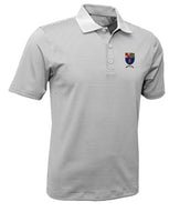 ES Crest Performance Polo Gray Stripe - Adult
