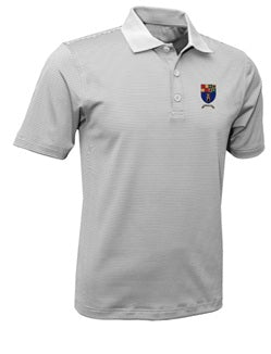 ES Crest Performance Polo Gray Stripe - Adult