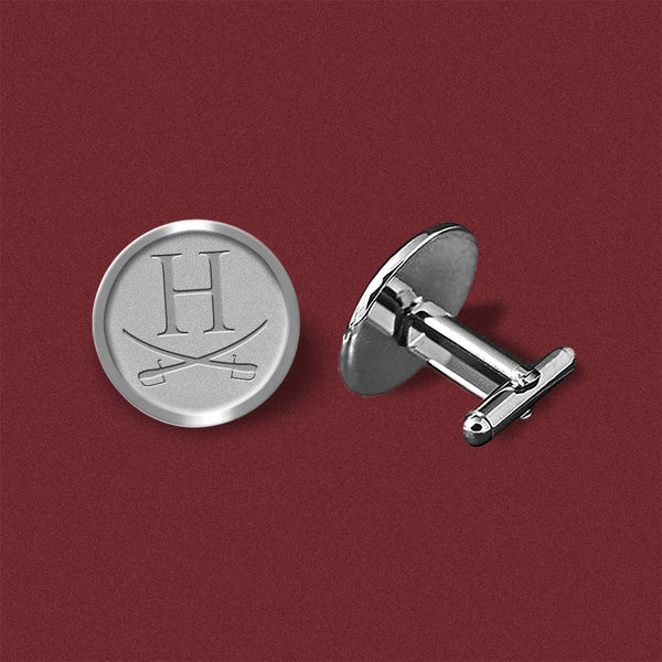 H Sabre Cuff Links – Silver