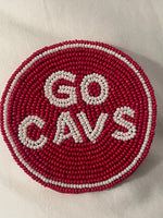 Go Cavs Beaded Button