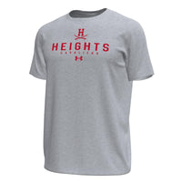 Heights Under Armour Gray Mens Tech T-Shirt (Short Sleeve)