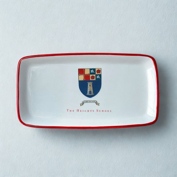 Ceramic Cavalier Crest Pencil Tray