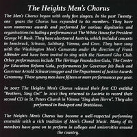 Men's Chorus CD - A Heights Christmas