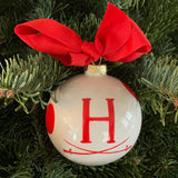 Heights Christmas Ornament Ball - Handpainted