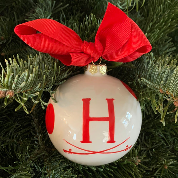 Heights Christmas Ornament Ball - Handpainted
